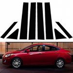 Auto samba postid Ukse akna trimmi katte kleebised Hyundai Accent Verna Solaris i25 Accent 4-ukselise sedaani 2011 2012-2018 jaoks