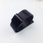 Kellarihm 12mm 14mm 18mm 20mm 22mm 24mm Universaalne roostevabast terasest metallist kellarihm fossiilne rihm K&auml;ev&otilde;ru must roosikuldne h&otilde;be 20mm must