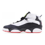 Air Jordan 6 Rings GS He Got Game Laste tossud Must &Uuml;likoolipunane Valge 323419-008 38