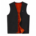 Unisexy soe soojendusega vest soojendusega vest meestele ja soojendusega jope vest naistele 3 soojendusastet 7 soojendustsooni plusssuuruses XXXXXL must