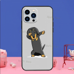 Taks Silhouette koera telefoni&uuml;mbris iPhone'ile Samsung Galaxy Redmi Xiaomi Oppo OnePlus Note SA 7 8 9 10 11 12 13 14 20 21 22 23 53 54 Pro Max Ultra iPhone 6 or 6S