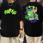 Kuum r&auml;ppar Feid Ferxxo Tour T-s&auml;rk Unisex Naiste Esteetika Hip-hop l&uuml;hikeste varrukatega T-s&auml;rk Suvemood Vabaaja T-s&auml;rgid T&auml;navar&otilde;ivad 2XL