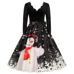 Naiste moe j&otilde;ulukleit vabaaja &otilde;hukese &auml;&auml;risega pikkade varrukatega L must