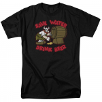 Hagar the Horrible Save Water Drink Beer Koomiksiraamatu Tee Unisex T-s&auml;rk S