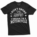 Ma ei norska ma unistan ma olen mootorrattur Biker Bike Funny S&auml;rk Unisex T-s&auml;rk S