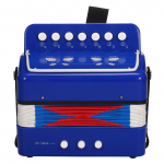 L&otilde;&otilde;tspill 7 klahvi 2 bassi V&auml;ike akordion Hariv Muusikariist J&otilde;ulukingitus sinine