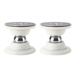 2 tk magnetukse kork, puurimata Kokkup&otilde;rkevastane vaigistatud uksehoidik Vannituba Magamistoa silikoonist uksehoidja haagise haagise mootorile must