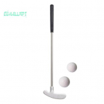 Minigolfi putteriklubi komplekt &ndash; roostevabast terasest, TPR-k&auml;epide, parem-/vasakuk&auml;eline, 2 golfipalliga lastele ja t&auml;iskasvanute lauam&auml;ngule