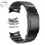 No Gaps titaanrihm Samsung Galaxy Watch 6 Classic 43mm 47mm 6/5/4 40mm 44mm 5Pro 45mm luksuslik &auml;ririhm 42mm 46mm jaoks for Watch 4 40mm must