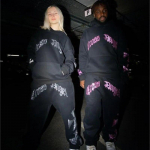 Meeste Y2K mood kapuuts Rhinestones kirjarist graafika tr&uuml;kiga kapuuts riided kapuutsid Goth pikkade varrukatega dressipluus, suur &uuml;laosa M