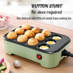 220V 12 auguga Chibi Maruko k&uuml;psetusmasin majapidamises kasutatav elektriline takoyaki tegija kaheksajalapallid grillpann Professionaalsed toiduvalmistamise t&ouml;&ouml;riistad