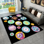 Armas Gabbys Dollhouse multifilmi vaibavaip kodu elutuppa magamistoa diivani uksemati sisekujundus, laste m&auml;nguala vaip libisemiskindel p&otilde;randamatt 80cm x 120cm