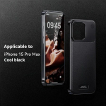 Luksuslik aroomiteraapia telefoni&uuml;mbris iPhone 16 15 14 13 Pro Maxile Magsafe magnetiline alumiiniummetall nahk raamita p&otilde;rutuskindel kate For iPhone 16 Pro must