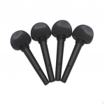 Handmade 4 Pieces Ebony Tuning Pegs DIY for 3/4 4/4 Size s Accessory