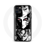 Iphone 12 Pro Sangoku Naruto Luffy &uuml;mbris &uuml;hes t&uuml;kis Dragon Ball Z mustvalge taustaga anime manga must