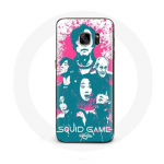 &Uuml;mbris Samsung Galaxy S6 Edge Squid Game Plakatitegelaste logo jaoks