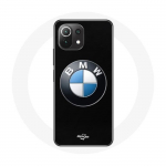 Coque pour Xiaomi Mi 11 Lite BMW Logo fond noir