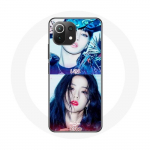 Coque pour Xiaomi Mi 11 Lite Blackpink Groupe K-pop Filles Lisa et Jisoo Lovesick girls poster the album