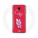 Coque pour Samsung Galaxy J5 2017 BTS Bangtan Gar&ccedil;ons BT21 Cooky Fond Rouge