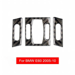 3 TK s&uuml;sinikkiust auto eesmise kliimaseadme v&auml;ljalaskeava raami trimmikatte katte kleebised BMW E60 5. seeria 2005-10 auto h&auml;&auml;lestamise tarvikutele 3pcs