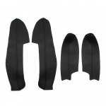 Mikrokiust nahast ukse k&auml;etoe kate Nissan Qashqai J11 2016 2017 siseukse k&auml;etoe paneeli katte trimmile Qashqai 2018 jaoks must