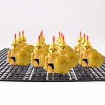 13 tk keskaegse lossi r&uuml;&uuml;tlite s&otilde;jav&auml;es&otilde;ja soomustatud Rooma s&otilde;durid Sparta s&otilde;dalase kujud koos m&otilde;&otilde;ga ehitusplokkide komplektiga m&auml;nguasjad