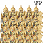 MOC Keskaegne s&otilde;jav&auml;earmee ehitusplokid Rooma s&otilde;duri m&otilde;&otilde;gafiguurid R&uuml;&uuml;tlid Kilp Relvad Aksessuaarid Tellised M&auml;nguasi