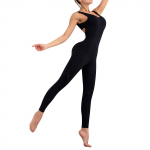 Vormjooga kombinesoon, kehatreening, fitness, selja ilu, balletitants, naiste kombinesoon S must