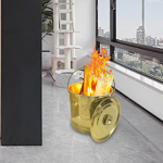 P&otilde;letava &auml;mbriga kaasaskantav &otilde;&otilde;neskamin, traditsiooniline rauast tulekolle kuld