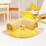 2 in 1 Cat Tunnel Bed Autumn Warm Mat Breathable Exercise Durable Interactive Toy Play Center kohv