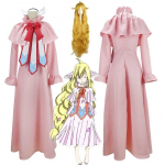 Anime Fairy Tail Cosplay Mavis Vermilion Cos Halloweeni pidu T&auml;ielik Jaapani anime cosplay riided parukad Halloweeni peo kost&uuml;&uuml;m L-(Costume+Wig)
