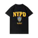 Suures suuruses Hip Hop t&auml;navar&otilde;ivad Meeste T-s&auml;rgid NYPD tr&uuml;kitud Harajuku T-s&auml;rk Puuvillane vabaaja topid Suvised l&uuml;hikeste varrukatega T-s&auml;rgid XL must