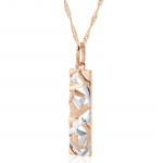 Kinel New Fashion Square lai ripats kaelakee naistele 585 Rose Gold H&otilde;beda v&auml;rvi Mix Boho pikk kaelakee etnilise retro ehted 50cm