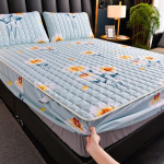 Veekindel tepitud madratsikatte tr&uuml;kkimine libisemiskindel voodilina Queen Kingi madratsi kate Tolmukaitse kate 0.9*2m(Not Pillowcase)