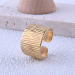 Naiste prantsuse vintage titaanist terasest avatud s&otilde;rmus, mitte pleekuv k&otilde;rgekvaliteediline roostevabast terasest s&otilde;rmus loomingulise disainiga avatud s&otilde;rmused 1