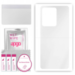 apgo Ultra Clear Protective Skin Sticker for the back compatible with Vivo S15 Pro, Wrap Film, Hydrogel Film, Flexible, Soft TPU with positioning laye