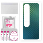 apgo Protective Skin Sticker for the back compatible with Oppo A58 4G, Wrap Film, Foil, Vinyl - Pattern Carbon Chameleon CAKA1