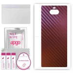apgo skin sticker film foil vinyl for the BACK compatible with Sony Xperia 10 Plus, scratch-resistant, easy to install - Carbon Chameleon CAKA5