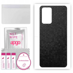 apgo Protective Skin Sticker for the back compatible with ZTE Voyage 30 Pro, Wrap Film, Foil, Vinyl - Pattern Black Honeycomb