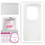 apgo Protective Skin Sticker for the back compatible with Tecno Phantom X2, Wrap Film, Foil, Vinyl - Pattern Matte Transparent
