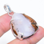 Natural Boulder Chrysoprase Handmade 925 Sterling Silver Pendant 1.62 p1b31