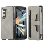 P&otilde;rutuskindel kaitsev&ouml;&ouml;klambriga nahk&uuml;mbris Samsung Galaxy Z Fold 5 Fold5 Fold3 Fold4 Fold 3 4 2 Fold2 5G Wallet Bag S Pen jaoks for Samsung Z Fold 5