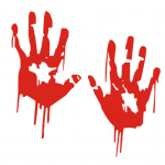 Veekindel Zombie Bloody Hands Print Vehicle Auto tagaakna kleebis Decal Decor