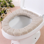 Mugav paksendatud WC-istmepadi Universaalne WC-poti kate WC-poti kate One Size beež