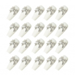 20 tk Nail Art Ehted &Uuml;limalt l&auml;ikivad vibu k&uuml;&uuml;nte amuletid Aksessuaarid Cubic Zirconia Rhinestone K&uuml;&uuml;nekaunistusega manik&uuml;&uuml;r D kuldne