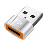 USB-adapter Suure pistikupesa j&otilde;udlusega soojendab ja m&auml;ngib Suurep&auml;rane kiire hajumine ilma latentsuseta kaasaskantavale C-t&uuml;&uuml;pi USB-le