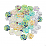 50 Flower AB Color Resin Dekoratiivne Flatback Cabochon Multicolor
