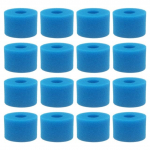 16 tk Intex Pure Spa jaoks Korduvkasutatav Pestav Vahtvanni Filterkassett S1 T&uuml;&uuml;p 16PCS sinine