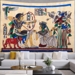Vana-Egiptuse seinavaibad Seinaripp Hierogl&uuml;&uuml;filised nikerdused Boho Toakaunistused Aksessuaarid Egiptuse Seinavaibad Esteetilised 200x150cm