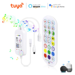 Smart Life Tuya Wifi RGB LED-ribavalgustid RGB-kontroller DC 5V-24V Sisseehitatud MIC Music Sync t&ouml;&ouml;tab Alexa Google Home'iga